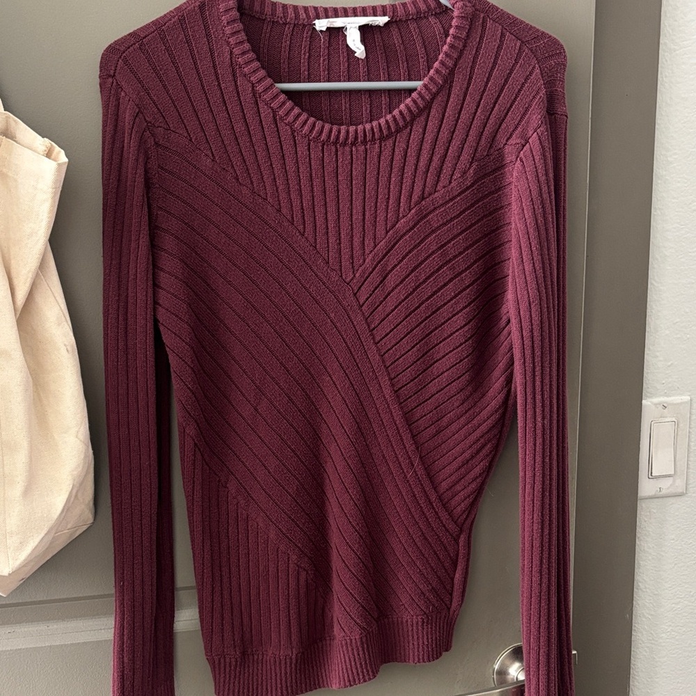 BCBG Maroon sweater size small